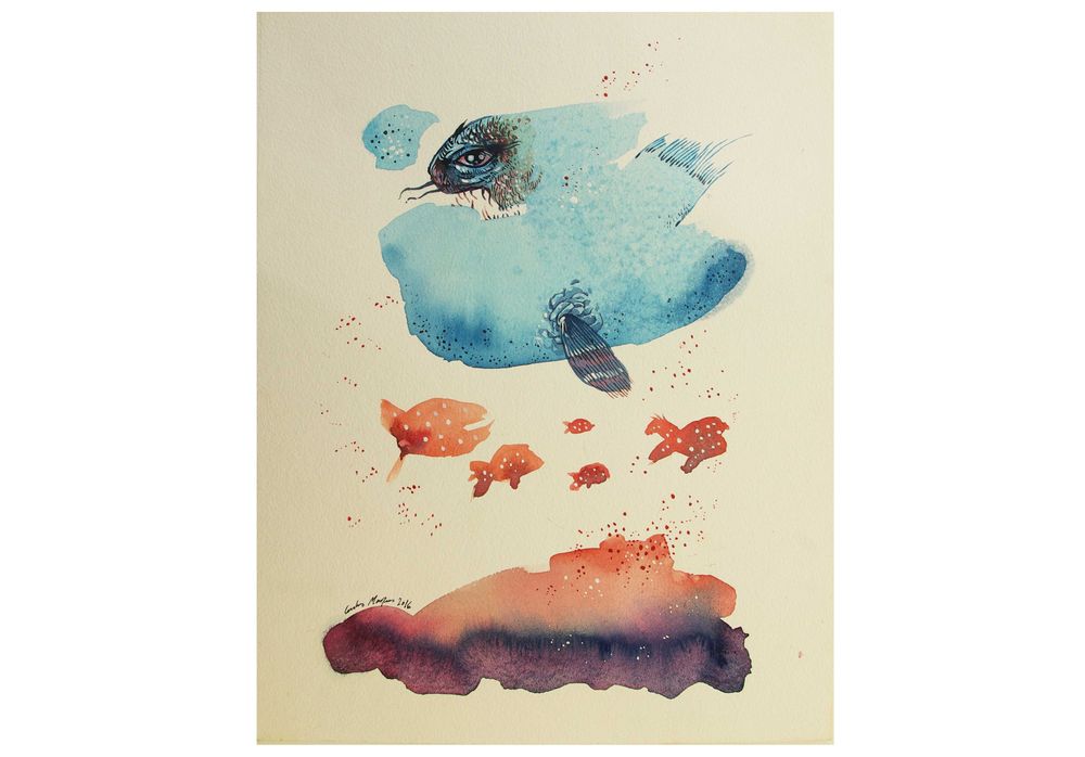 Aguarela. Original de Carlos Marques, fantasia, surreal