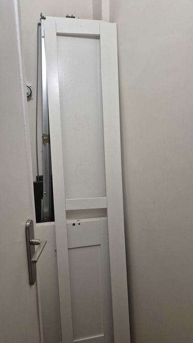 Cama indiv/dupla c/2 gav, branco, 80x200 cm