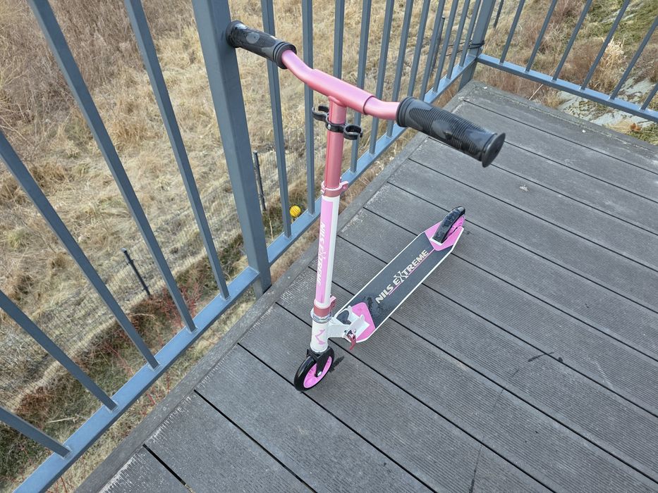 Hulajnoga Nils Extreme Biało Rozowa