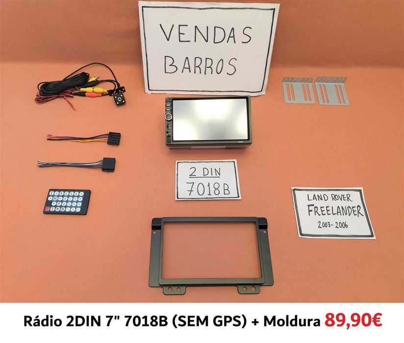 Rádio 2DIN • LAND ROVER • Discovery Freelander Range Rover Sport • GPS