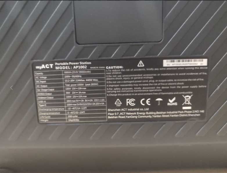 Портативна зарядна станція аналог EcoFlow 1000 Вт