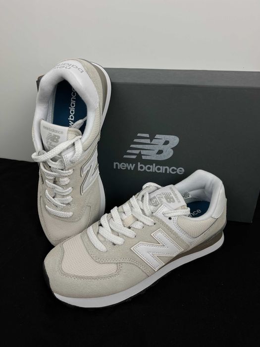 Sneakersy marki New Balance Biało-Beżowe Rozmiar 38 1/2