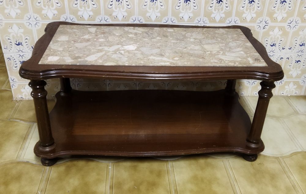 Mesa de apoio pedra marmore