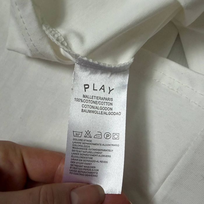 Футболка Comme des Garcons Play Logo унисекс плей с сердцем