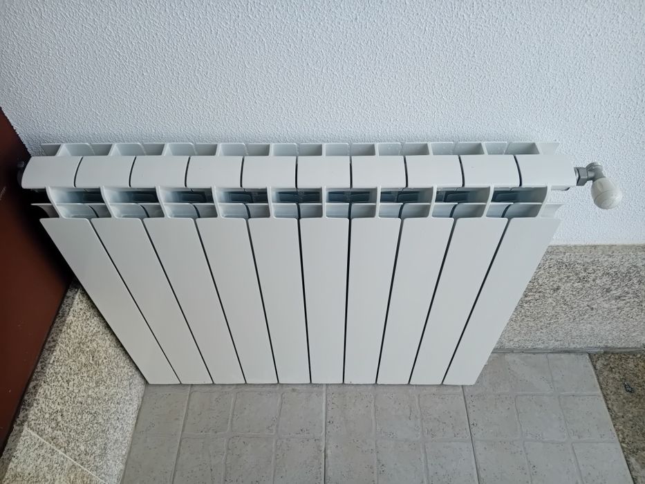 1 Radiador de 10 elementos
 de aquecimento central,