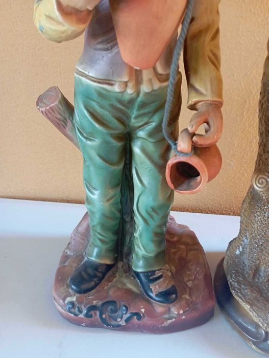 Conjunto 2 estatuetas grandes - decoração interior ou exterior