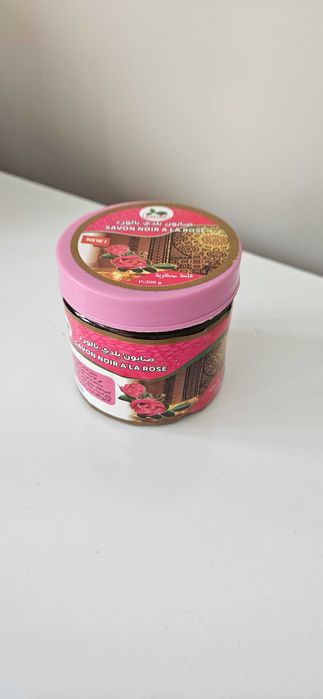 Czarne mydło różane z różami Savon 200g produkt naturalny z Maroko