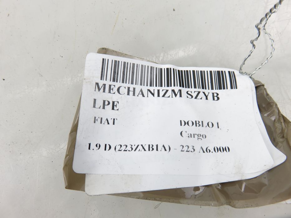 Podnośnik Szyby Lewy Przedni Fiat Doblo I