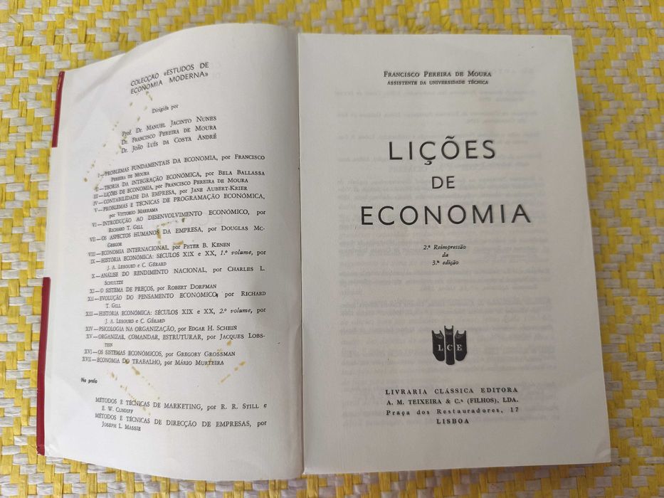 Lições de Economia - Francisco Pereira de Moura