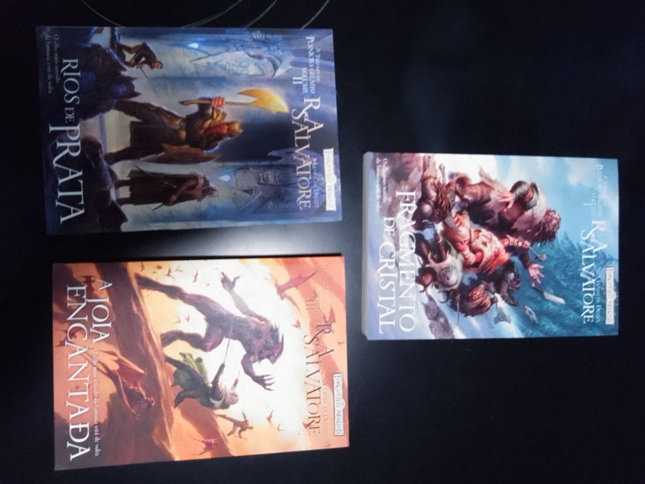Livros A trilogia das Planícies Geladas e do Elfo Negro de Salvatore