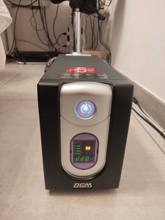 ДБЖ (ИБП, UPS) Powercom IMD-1200AP LCD, 1200 VA, чиста синусоїда + АКБ
