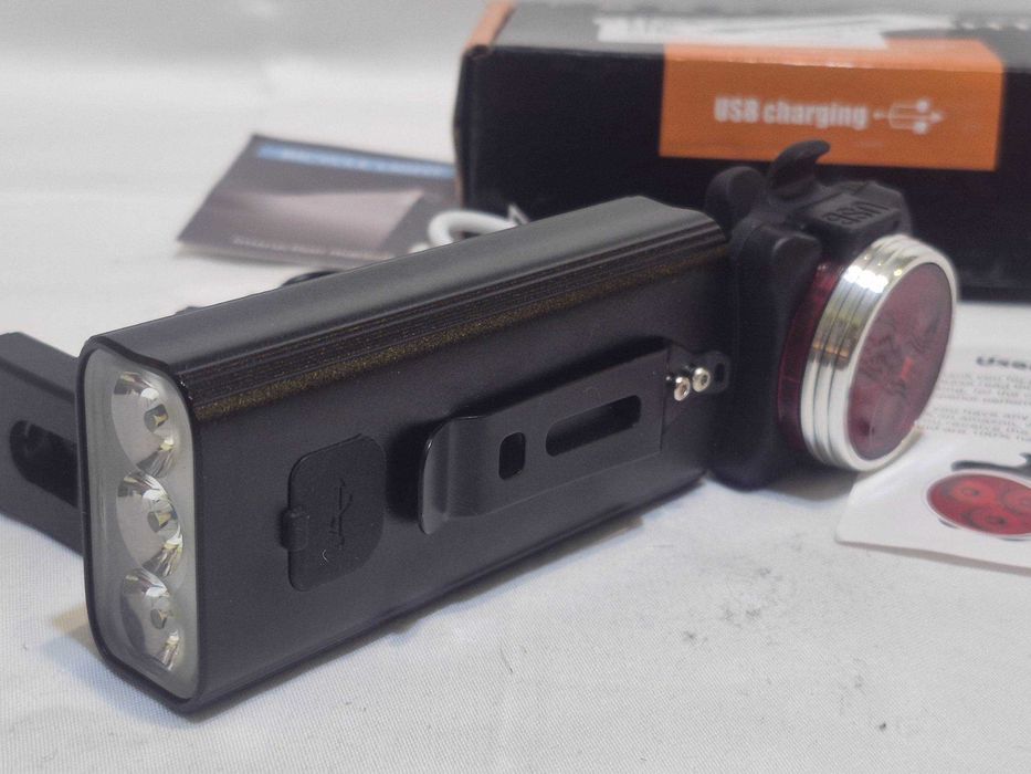 Ліхтарик на велосипед Grey's LED 2xCree XP-G 750lm 4000mAh micro USB