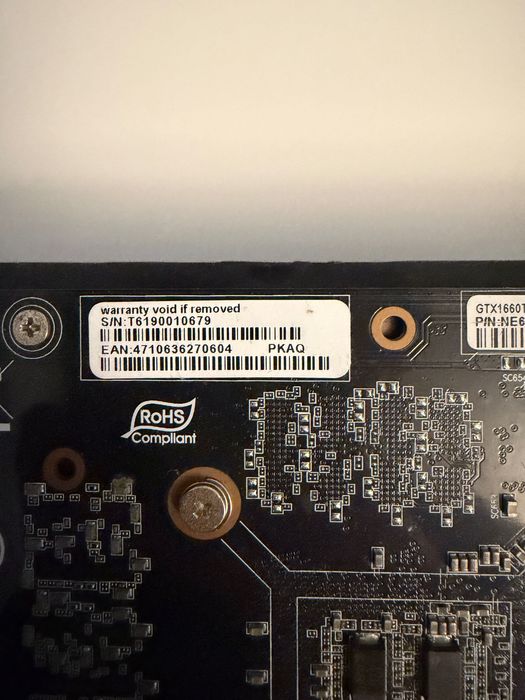 Karta Graficzna Geforce GTX 1660ti 1660 ti Dual 6GB GDDR6 Palit