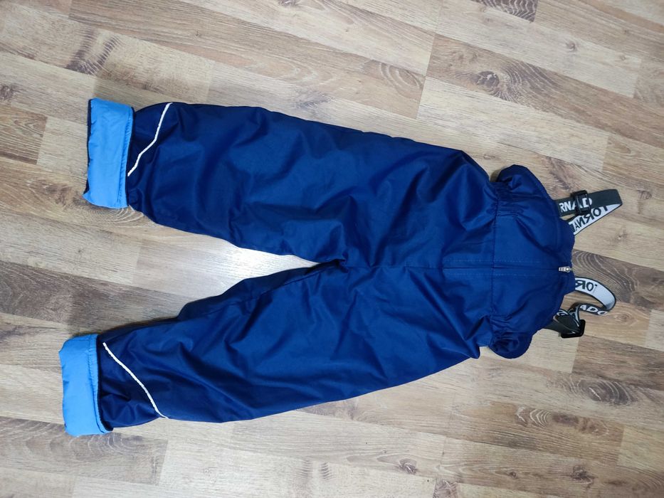 Zimowe spodnie na szelkach chłopięce r 98/104 F26