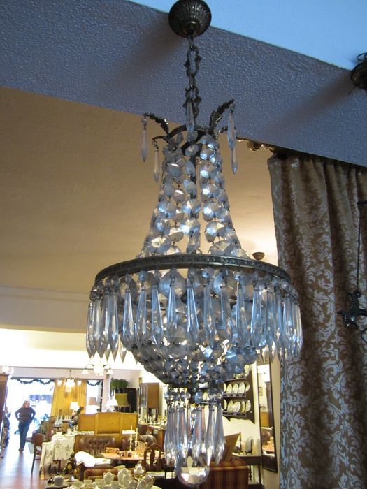 Lustre de teto em vidrilhos