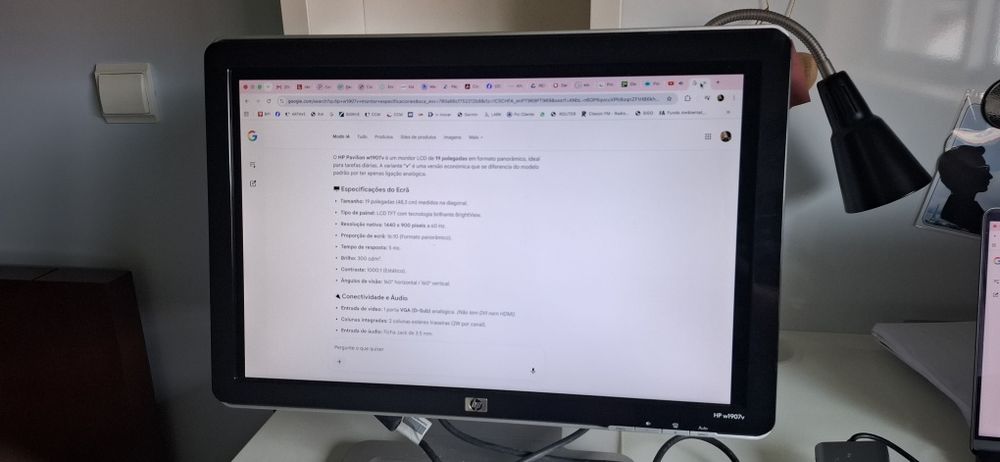 Monitor HP Pavillon w1907v