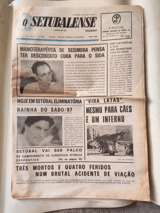 12 Jornais "O Setubalense" – Ano 1987
