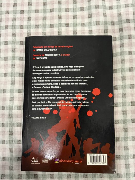 Livro “Manga” “All you need is kill” PT-PT