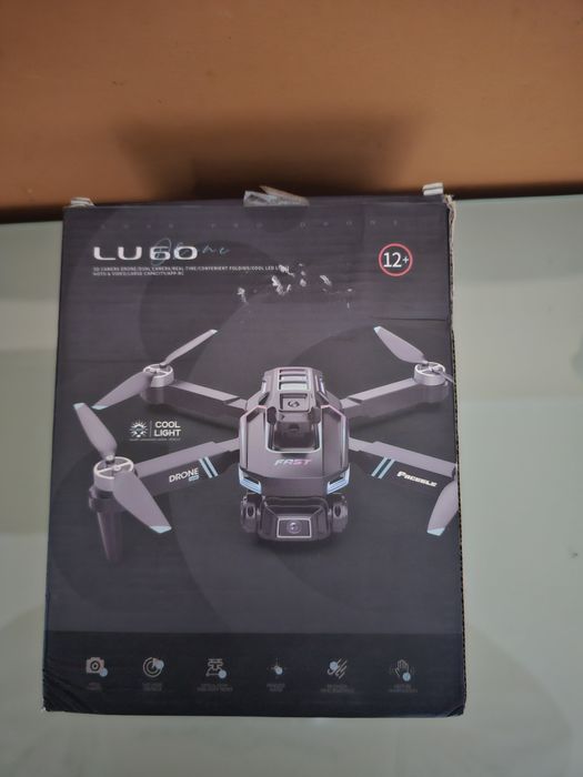 Drone  LU60 com câmaras duplas 4K, drone RC dobrável, brin