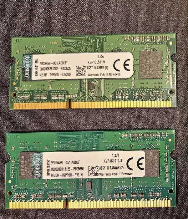 Pamięć RAM 8GB Kingston (2 x 4GB) 1.35V KVR16LS11/4
