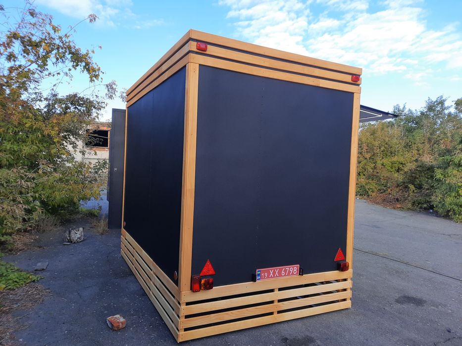 Тоговий кіоск причіп, маф, купава, фасфуд, кавярня з деревяним декором