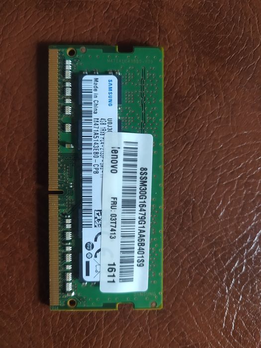 Оперативная память 2 x  4gb sodimm DDR4 2133 mhz