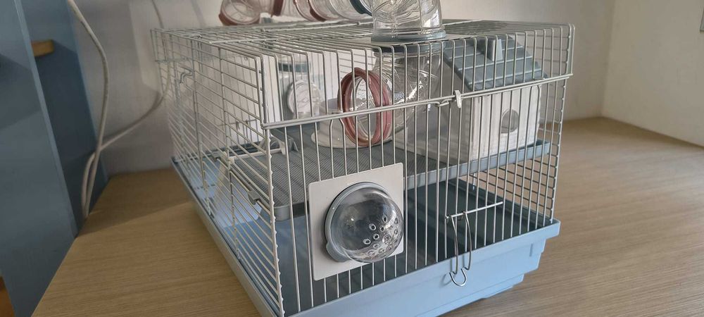 hamster - gaiola impecável + extras