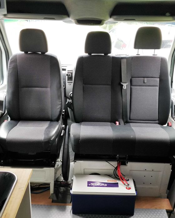 Bases Giratórias p/ bancos Sprinter & VW Crafter 2006-17 & 18-2024