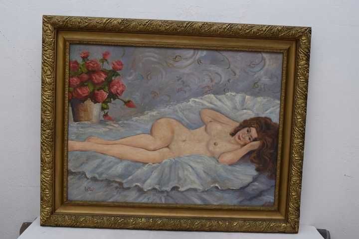 WOJCIECH WEISS - Akt kobiety - stary obraz