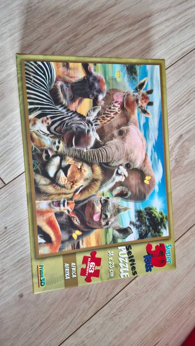Puzzle 3D zwierzątka, 63 elementy