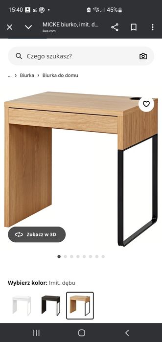 Biurka Ikea jak nowe