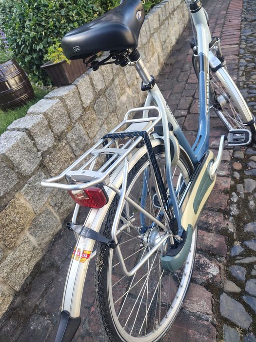 Rower gazelle niebiesko kremowy