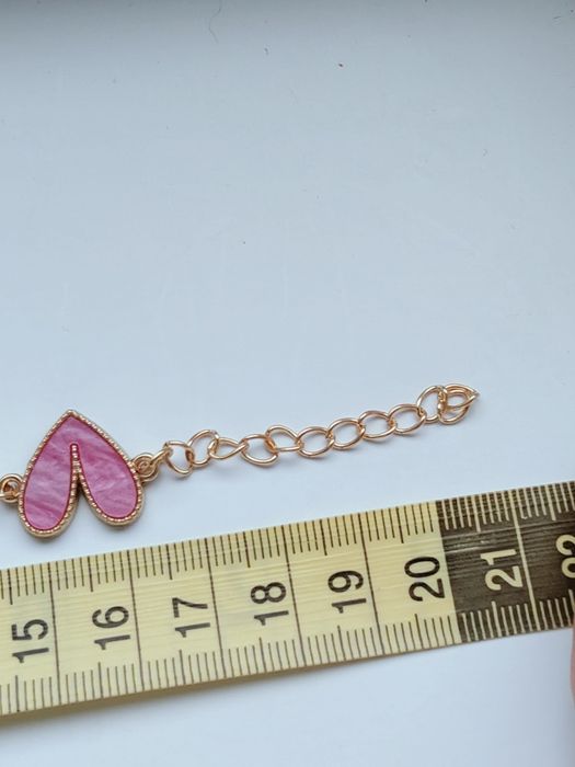 Bransoletka serca złoty kolor