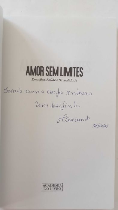 Amor sem limites de Maria do Céu Santo (autografado)