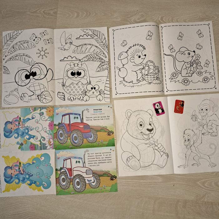 Розвиваючі пазли сортер дерев'яні планшет малювання олівці розмальовки