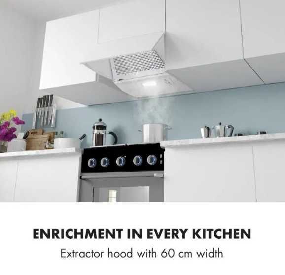 Витяжка вертикальна вбудована Klarstein Incognito 60 см, 250 м3/год