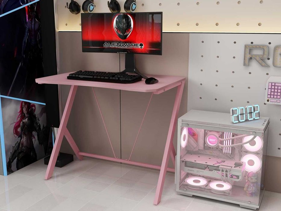 Mesa de gaming secretária em fibra de carbono 90 x 60 x 75 cm - NOVO