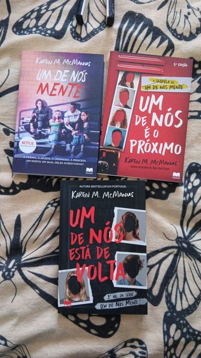 3 Livros Um de nós mente, um de nós é o proximo e está volta