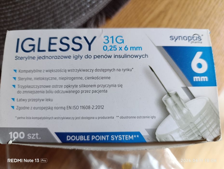 Oddam igły do insuliny