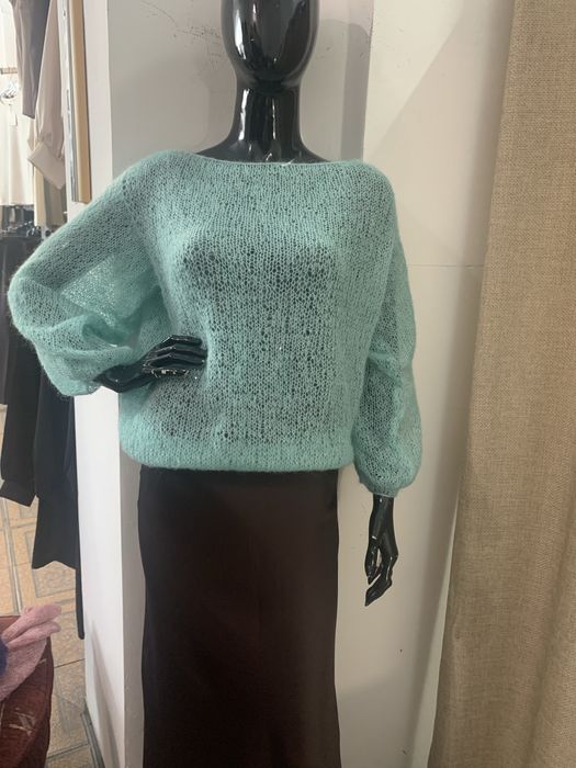 Ручна в’язана кофта з мохеру