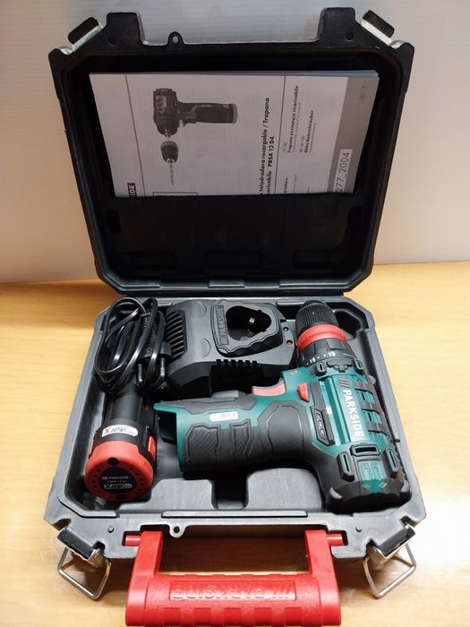 Aparafusadora Parkside 12v com bateria e carregador