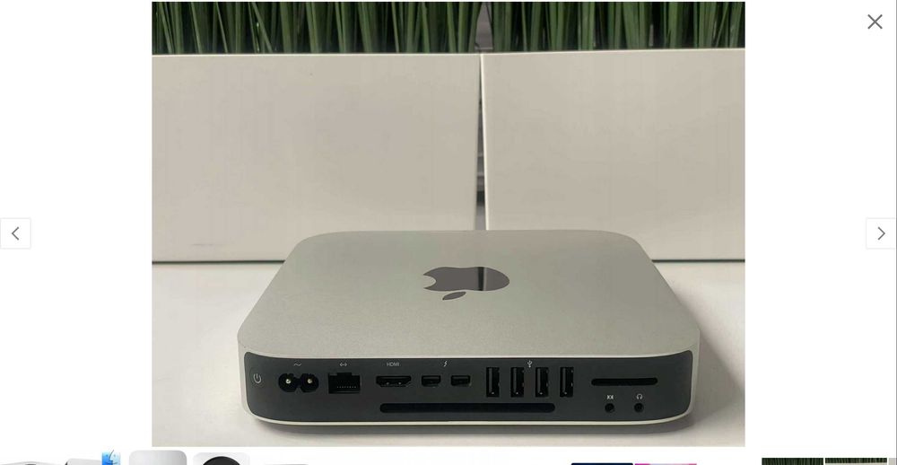 Komputer Apple Mac Mini A1347 i7-4578U 16GB 256GB SSD MacOS