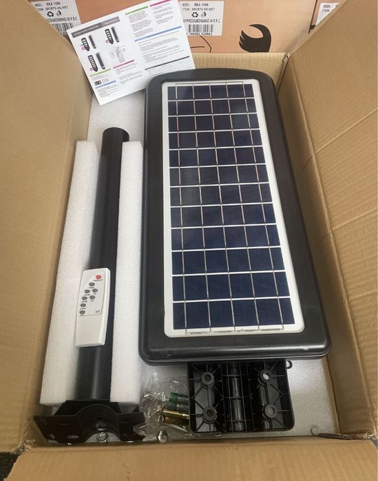 Lampa Uliczna, Solarna PREMIUM 1800W, latarnia uliczna HIT CENOWY