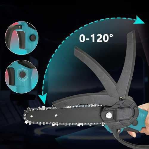 Piła Łańcuchowa Akumulatorowa Mocna Pilarka Gałęziówka Ręczna Ogród