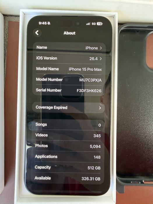 Iphone 15 pro max 512gb 92%