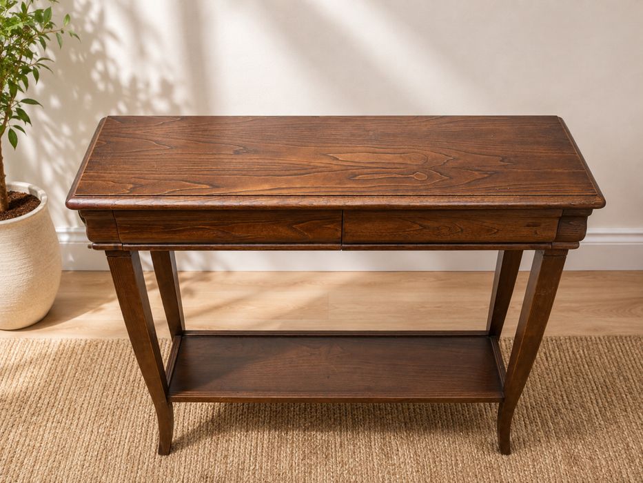 Consola de Madeira Maciça / Estilo Clássico