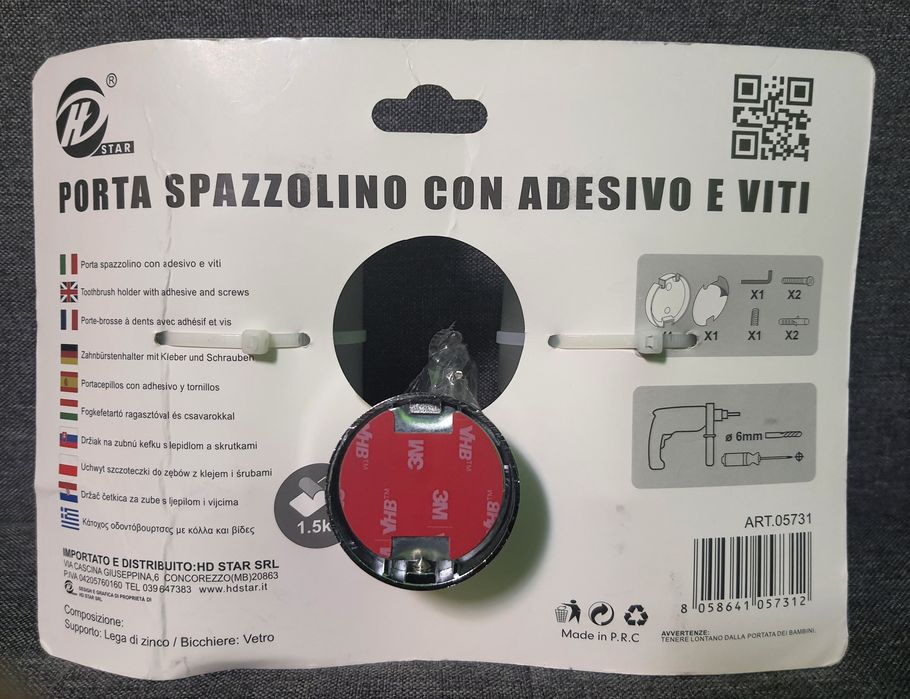 2x razy szklany kubek na pastę i szczoteczki do zębów