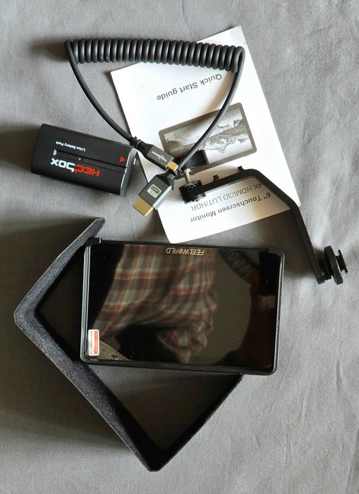 Monitor 6" FeelWorld para  fotografia c/extras