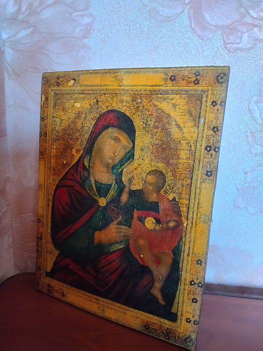 Ікони на дошці церковний сюжет.
