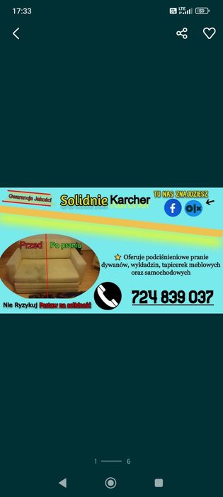 __ KARCHER PRANIE CZYSZCZENIE TAPICERKI _ dywanów wykładzin aut mebli
